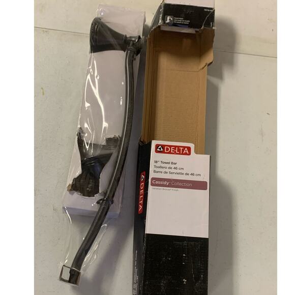 DELTA Cassidy 18-in Wall Mount Towel Bar in Venetian Bronze - Picture 2 of 6